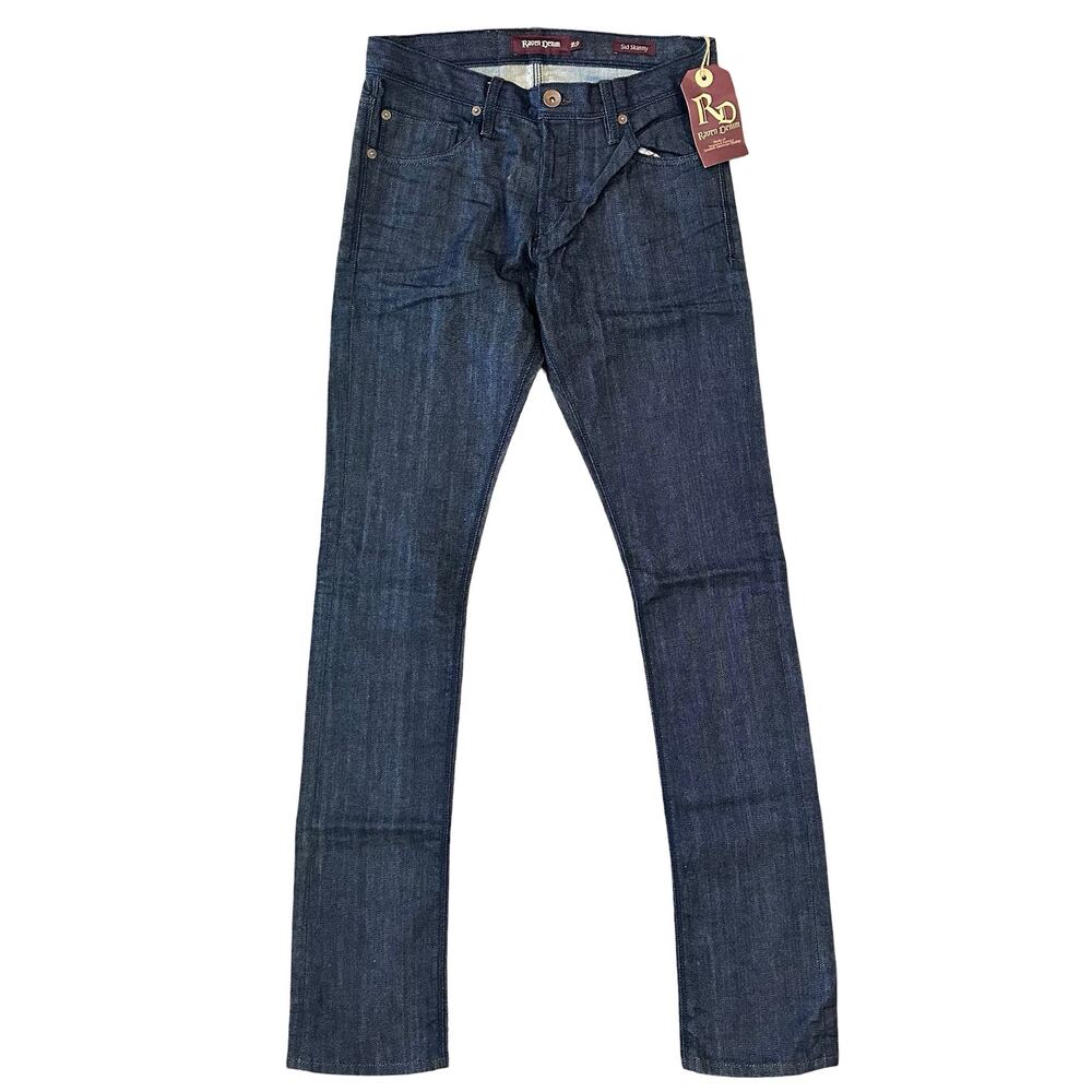 Raven Denim Sid Skinny Slim Ionic Wash Blue Jeans Size 29 NWT $189